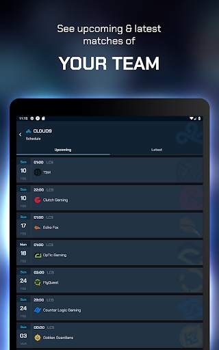 ParaScore - LoL Schedule, Scores, Standings, Stats 6 تصوير الشاشة