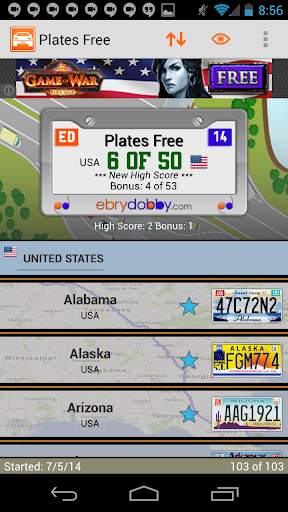 Plates Free Family Travel Game screenshot 1