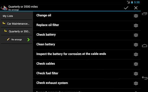 Car Maintenance List FREE स्क्रीनशॉट 5