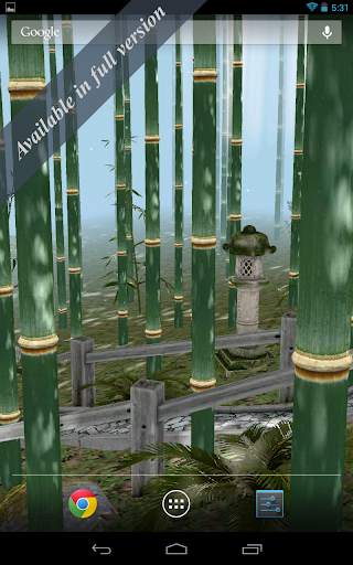 Bamboo Forest 3D Live Wallpaper Lite screenshot 2