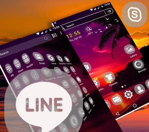 Sunset Launcher Theme screenshot 4