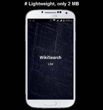 WikiSearch Lite  - Wikipedia screenshot 1