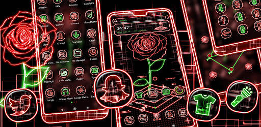 Laser Rose Launcher Theme screenshot 8