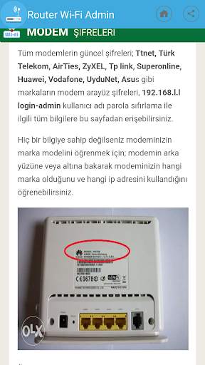 192.168.1.1 - 192.168.l.l Giriş / Login Admin WiFi screenshot 4