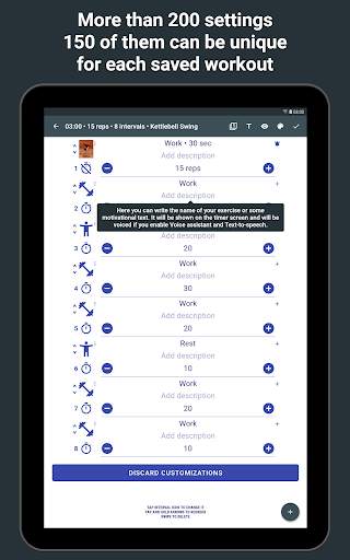 Tabata Timer: Interval Timer Workout Timer HIIT screenshot 23