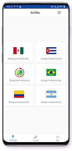Refillto : Recarga de celular screenshot 1