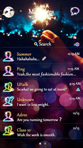 FIREWORK SMS THEME скриншот 2