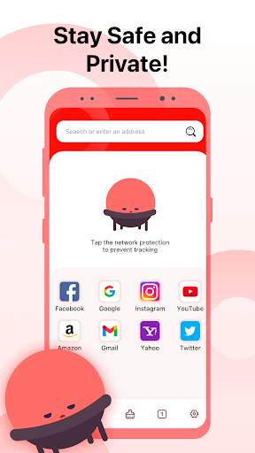 Red Browser private Internet screenshot 1