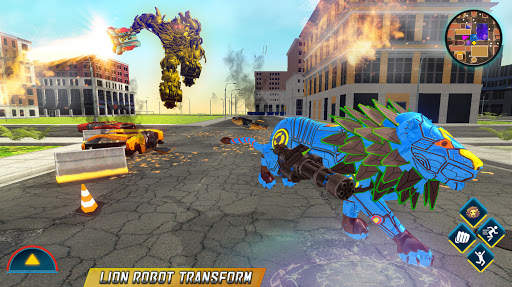Grand Robot Lion Transform Simulator स्क्रीनशॉट 1