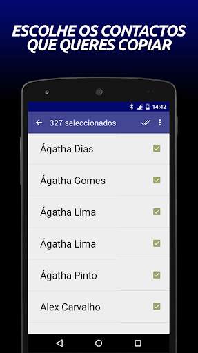 Transfer Contacts screenshot 2