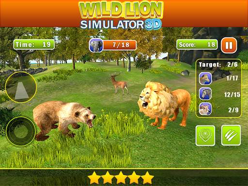 Wild Angry Lion Revenge Sim 3D स्क्रीनशॉट 9