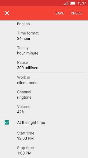 Speaking clock DVBeep screenshot 6