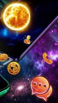 3D Galaxy Earth Moon Parallax Theme 3 تصوير الشاشة