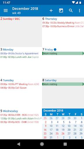 aCalendar - a calendar app for Android screenshot 4