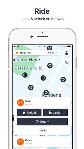 Donkey Republic - city bike-share and bike rental screenshot 3