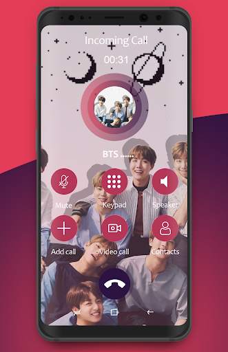 Bts Fake Call - Bts video call Prank screenshot 2