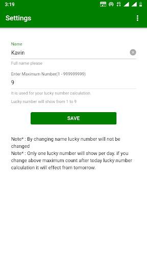 My Today Lucky Number screenshot 2