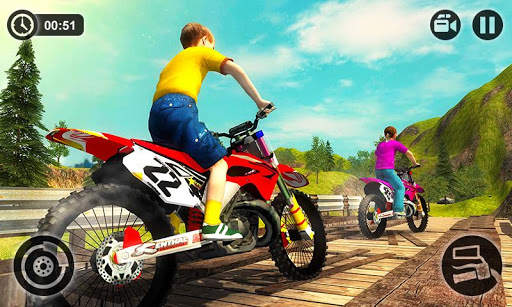 Kids Downhill Mountain Motorbi screenshot 4