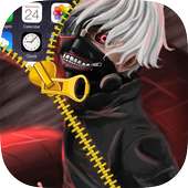 Tokyo goul zipper lock screen on 9Apps