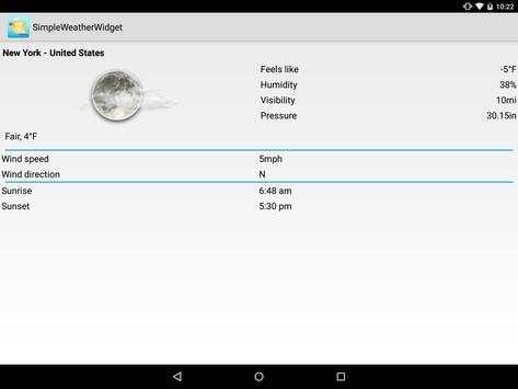 Simple Weather Widget screenshot 9