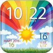 Colorful Clock Weather Widget 2.1