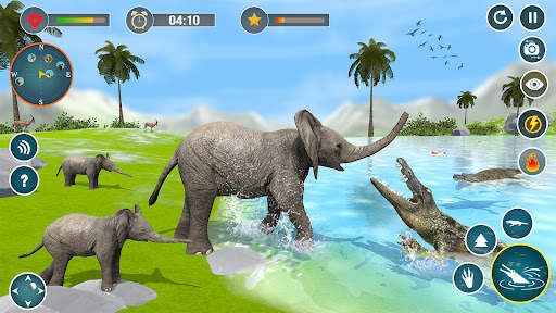 Angry Crocodile Attack Game 3d screenshot 2