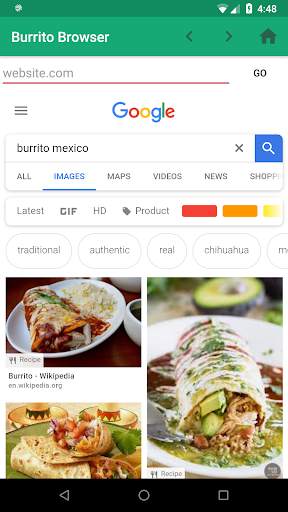 Buritto Browser app screenshot 4