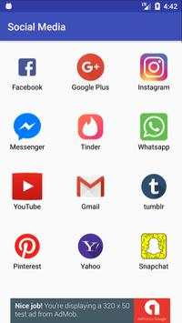 All Social Media Network Facebook Whatsapp YouTube screenshot 2