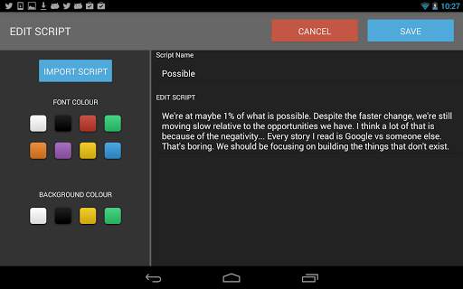Teleprompter Pro LITE screenshot 9