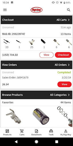 Digi-Key screenshot 1