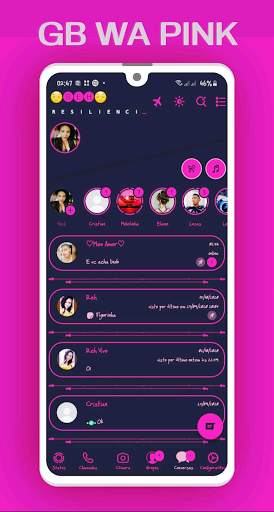 GB WA Pink Aero - WA Update Terbaru screenshot 1