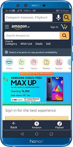 FlipBuy 2 in 1 Lowest Price Flipkart Vs Amazon screenshot 1