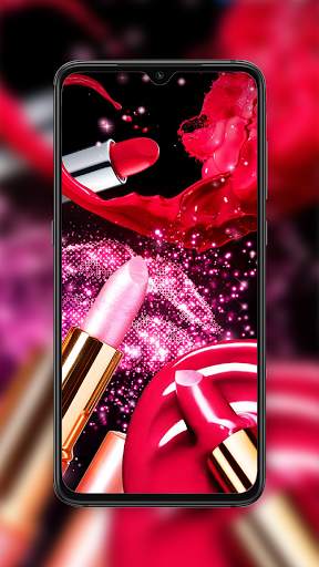 Fashion Wallpaper-Makeup&Red screenshot 3