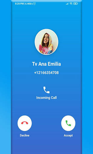 Tv Ana Emilia Game Fake Call & Video 2 تصوير الشاشة