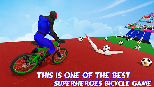 Superhero BMX Ride Extreme 3D Stunts screenshot 1