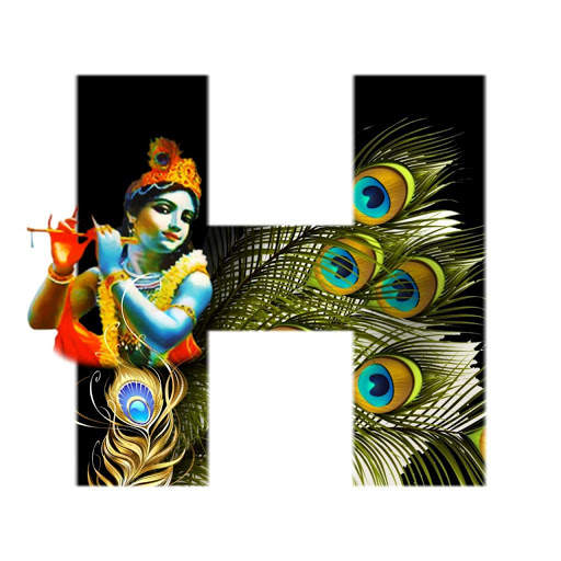 Krishna Janmashtami Alphabet Letter/Name Wallpaper 5 تصوير الشاشة
