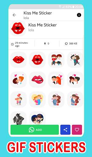 💋Animated Kiss Stickers maker for WhatsApp 😘 screenshot 5