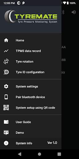 Tyremate TPMS for 4 wheelers (Beta Release) screenshot 1