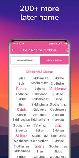 Couple Name Combiner - Baby Name (MOM DAD=BABY) screenshot 3