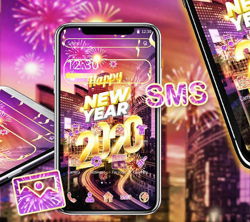 Neon City New Year 2020 Theme screenshot 2