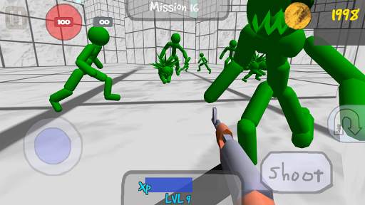 Stickman penembak dengan zombie screenshot 5