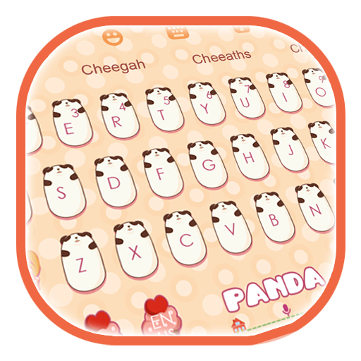 Cute Panda Keyboard Theme icon