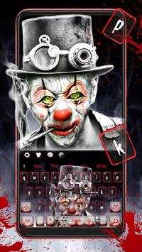 Smoky Horror Joker Keyboard Theme स्क्रीनशॉट 2