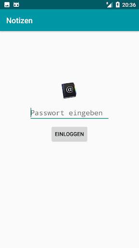 Notizen App Deutsch Passwort screenshot 3