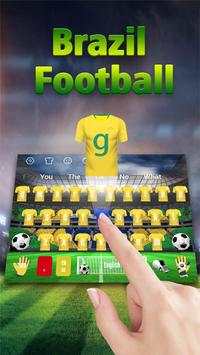 2018 Brazil Football Keyboard screenshot 1