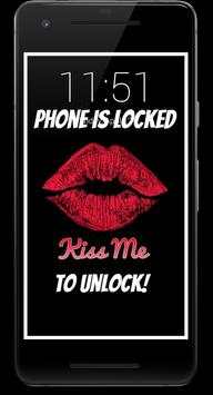 Kiss Me To Unlock HD Lock Screen 4 تصوير الشاشة