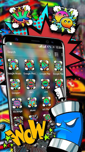 Street Graffiti Launcher Theme screenshot 2