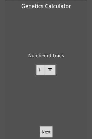 Genetics Calculator Lite screenshot 1