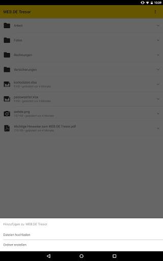 WEB.DE Tresor screenshot 11