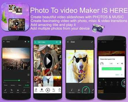Photo to Video maker HD screenshot 1